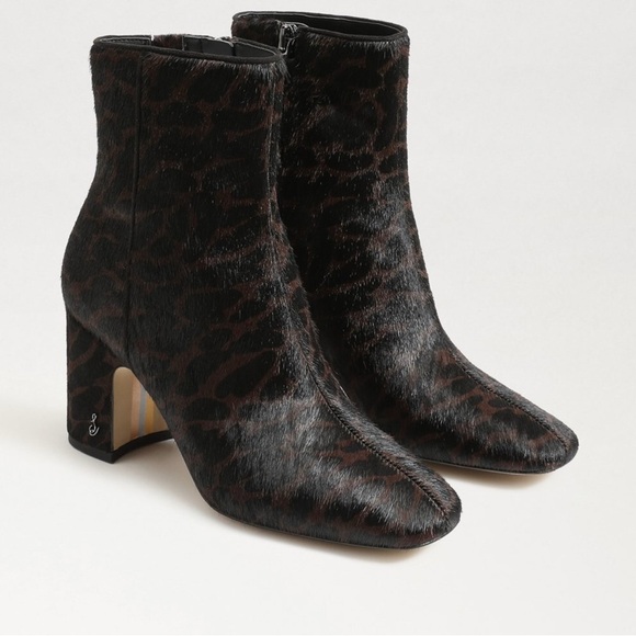 Sam Edelman Black and Brown Ankle Boots luxury size 9